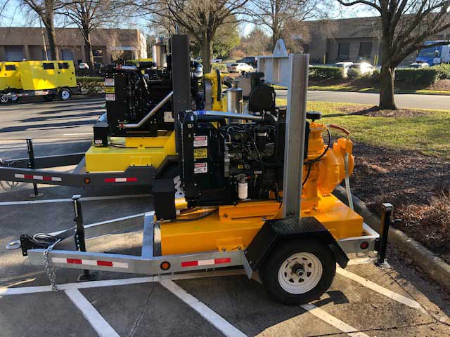 Pumps on trailers